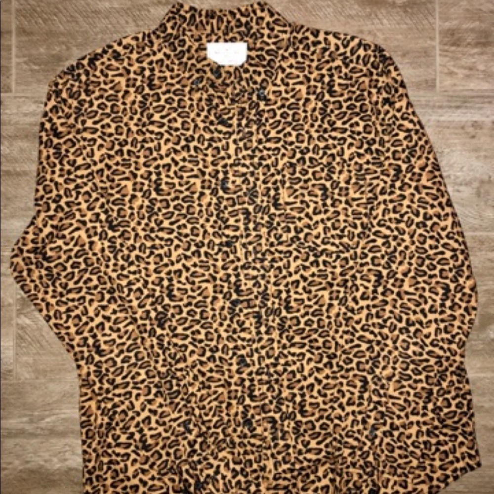 Cheetah Print Button Up